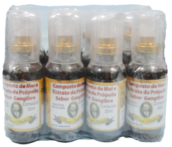 Embalagem c/ 12 de Spray de Gengibre e Própois 33 ml Vovô Pedro