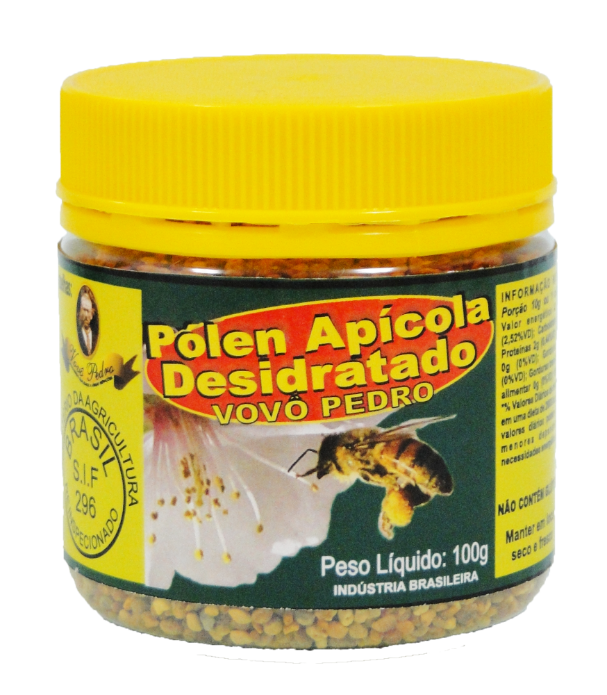 Pólen Apícola Desidratado Vovô Pedro 100g - Mel Vovô Pedro